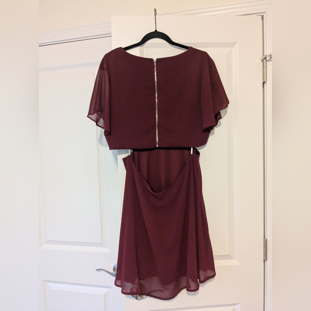Lulu's Red Ruffled Tiered Mini Dress - Picture 2 of 2